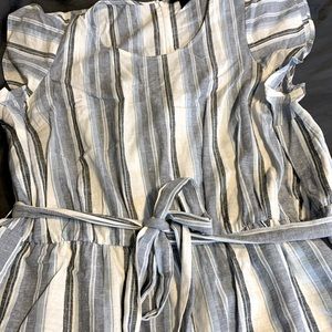 Lane Bryant Linen flutter cap sleeve jumper